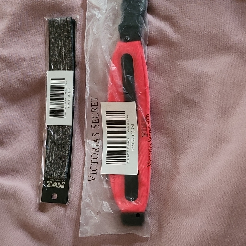 Victoria's Secret Pink Headband Fanny Belt Bag Sport Bundle
